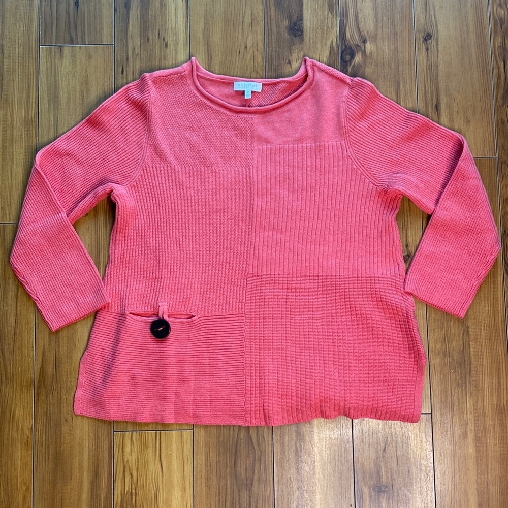 Habitat 100% cotton mix stitch pull over sweater